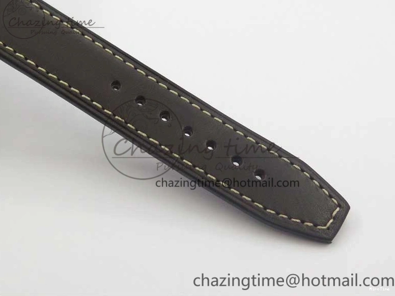 MIROTIME 0508 Pilot Chrono Spitfire IW387903 SS ZF 1:1 Best Edition Black Dial on Brown Leather Strap A OdorResistant 7127